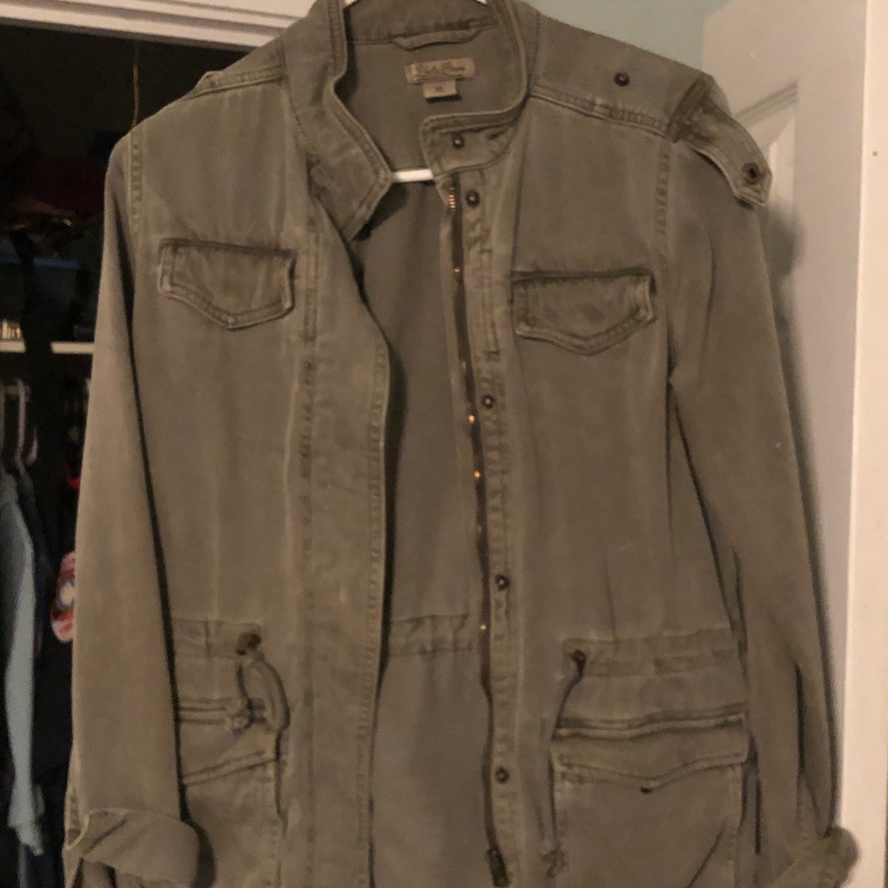 XS lucky brand olive green army jacket